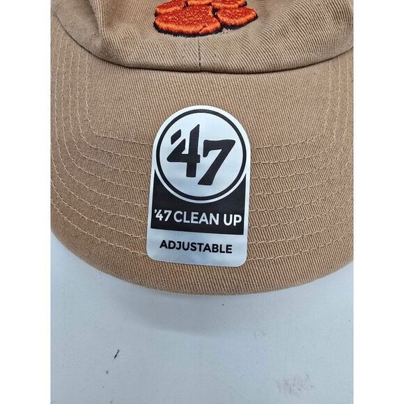 Clemson 47 Clean Up Adjustable Dad Hat With Embroidered Paw Logo - Picture 8 of 10